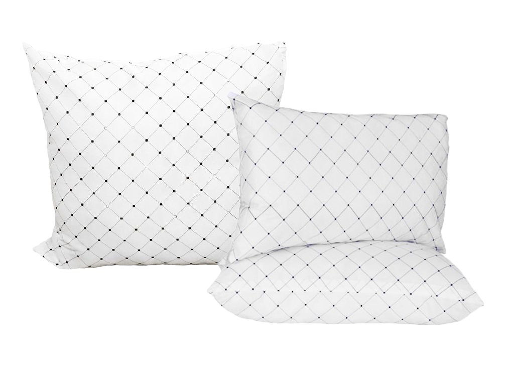Super Soft 2pc Silk Mat Standard Pillows and Continental Pillow Combo Pack