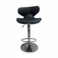 SMTE - Modern Swivel Bar Stool - Ergonomic - Black