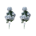 SMTE Artificial Silver Peony Bouquet - 2 Pack