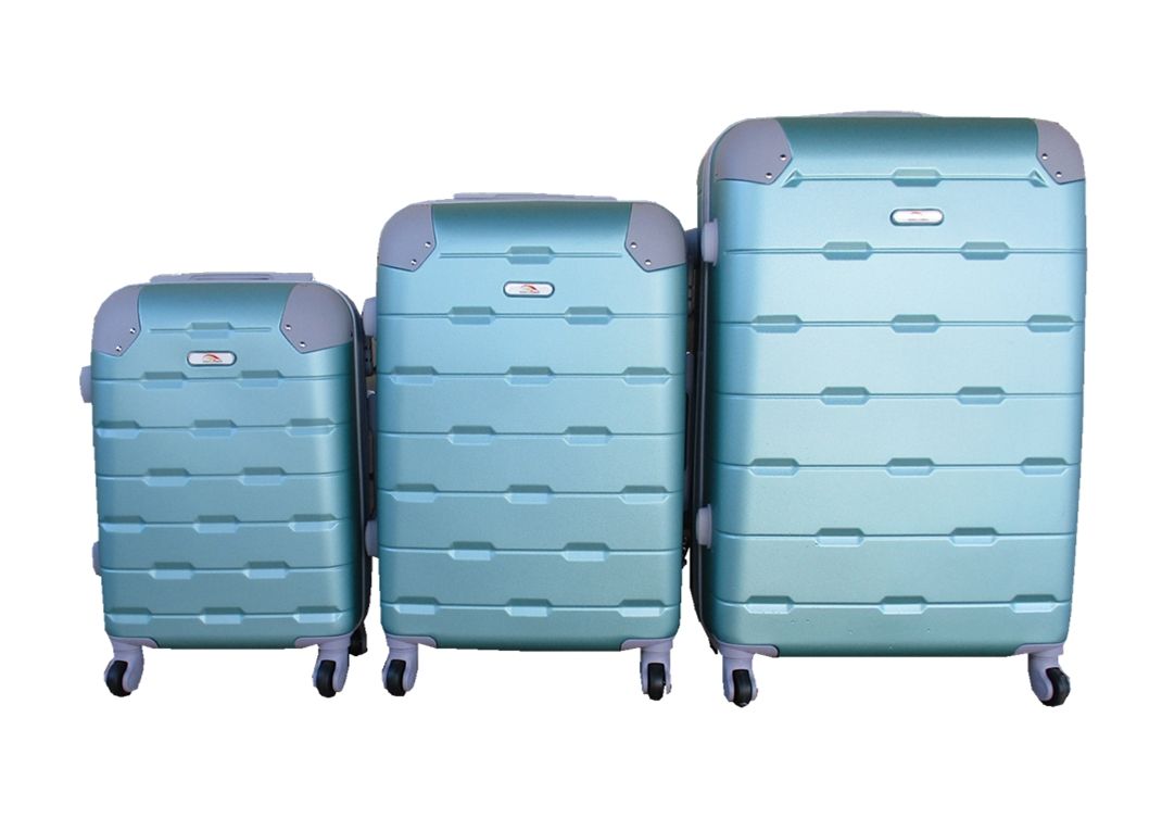 3 Piece Luggage Set - Apple Green