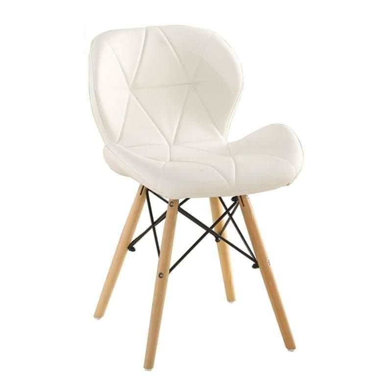 Multifunctional Scandinavian Butterfly Design Ergonomic Dining Chair - White
