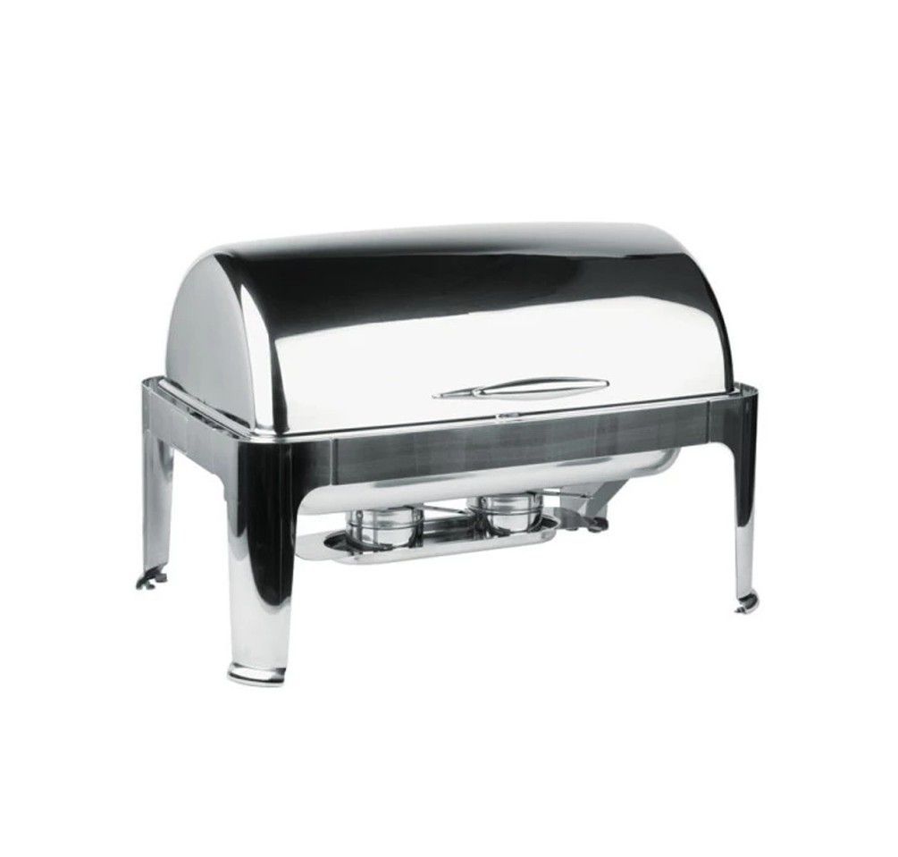 Rectangular Roll Top Stainless Steel Chafing Dish