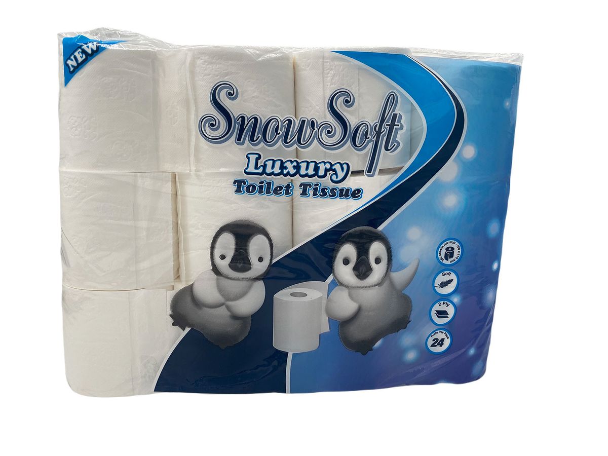 Snowsoft 2 Ply Toilet Paper - 24 Rolls