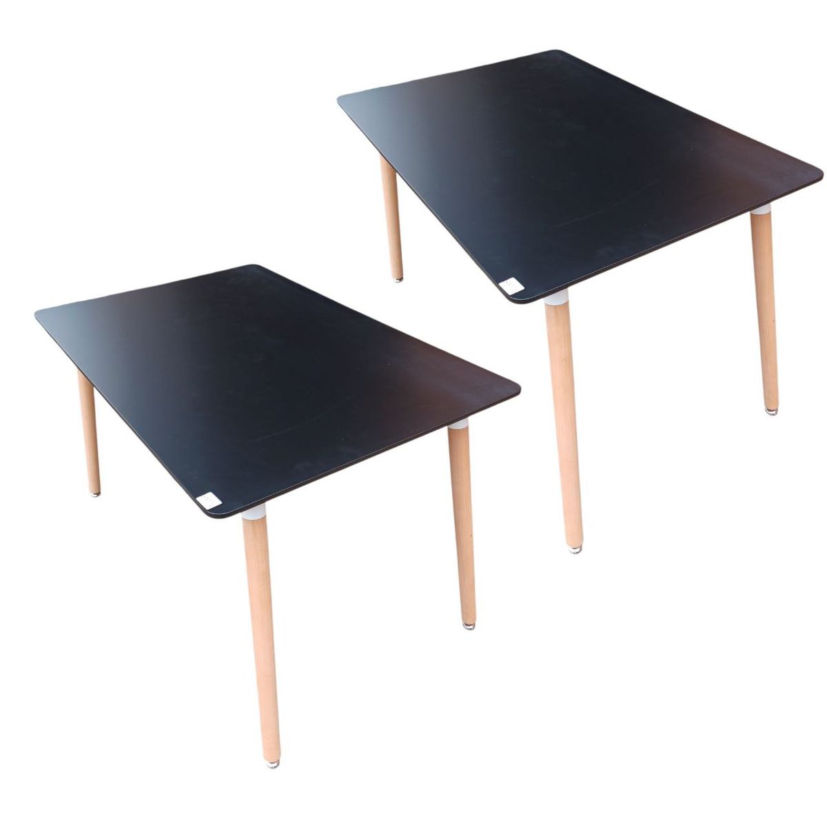 Set Of 2 - S-124T MDF Dining Table , Modern Tables - Black