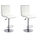 Bar Stools / Kitchen Counter Chairs - Set of Two – White Colour
