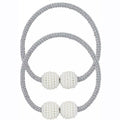 Magnetic Curtain Rope Tieback with Pearl Design SL30111