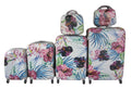 Luxury PC Travel Luggage - 6 Piece - Flowers