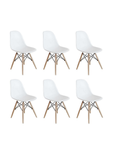 Proteas White Cafe Chairs - Pack of 6 - White