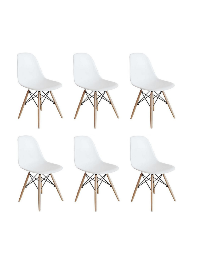 Proteas White Cafe Chairs - Pack of 6 - White