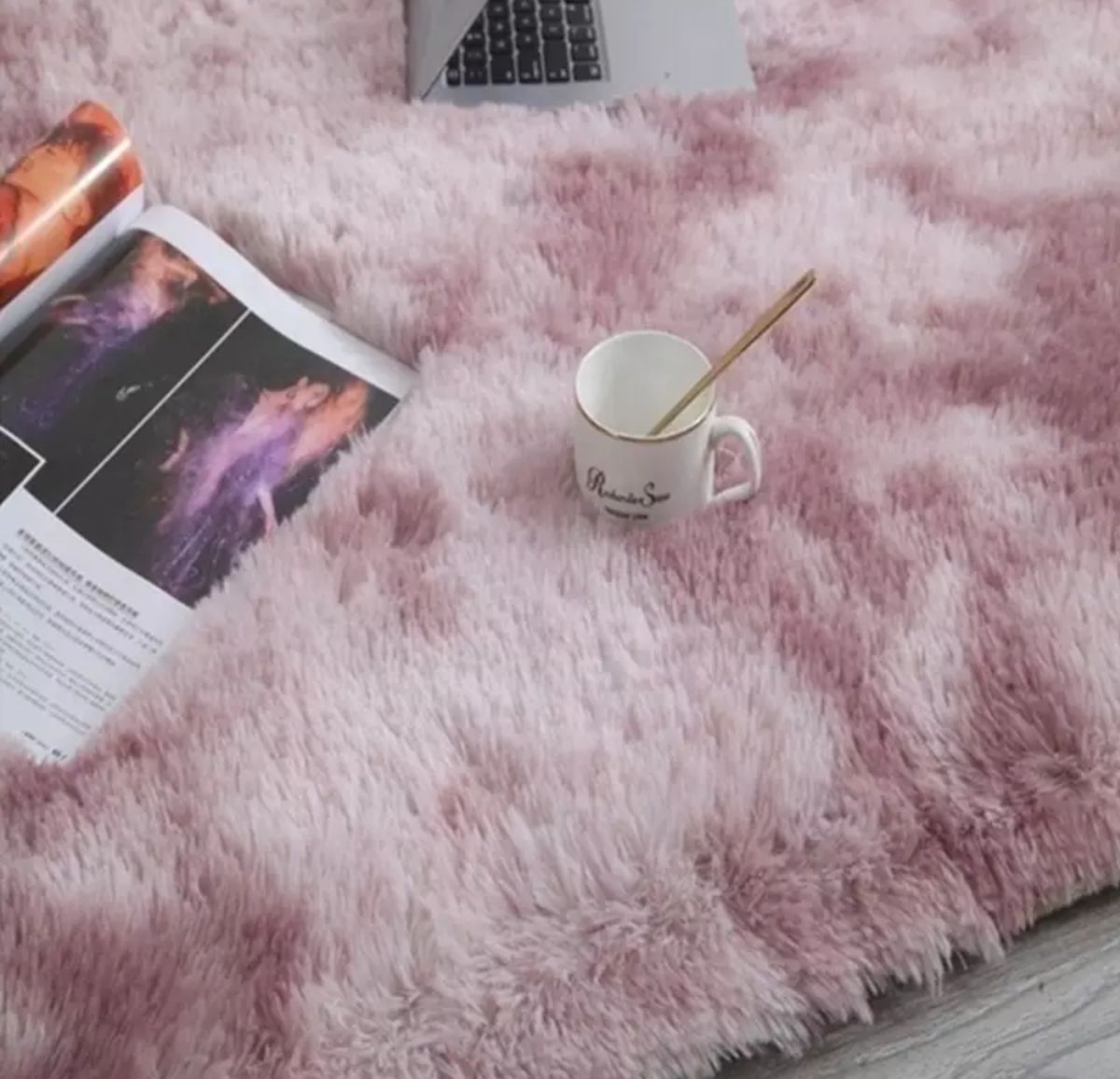 Large Premium Fluffy Carpet/Rug - Rogue Pink Mix