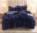 3 pcs Fluffy Warm Comforters - Blue