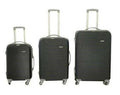 3 Piece Hard Outer Shell Luggage Set - Black