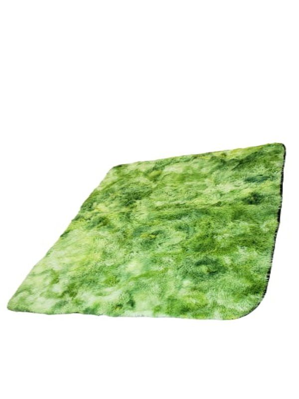 Luminous Green Shaded Shaggy Rug/Carpet