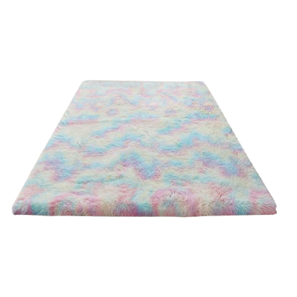 Unicorn Colour Washable Fluffy Rug