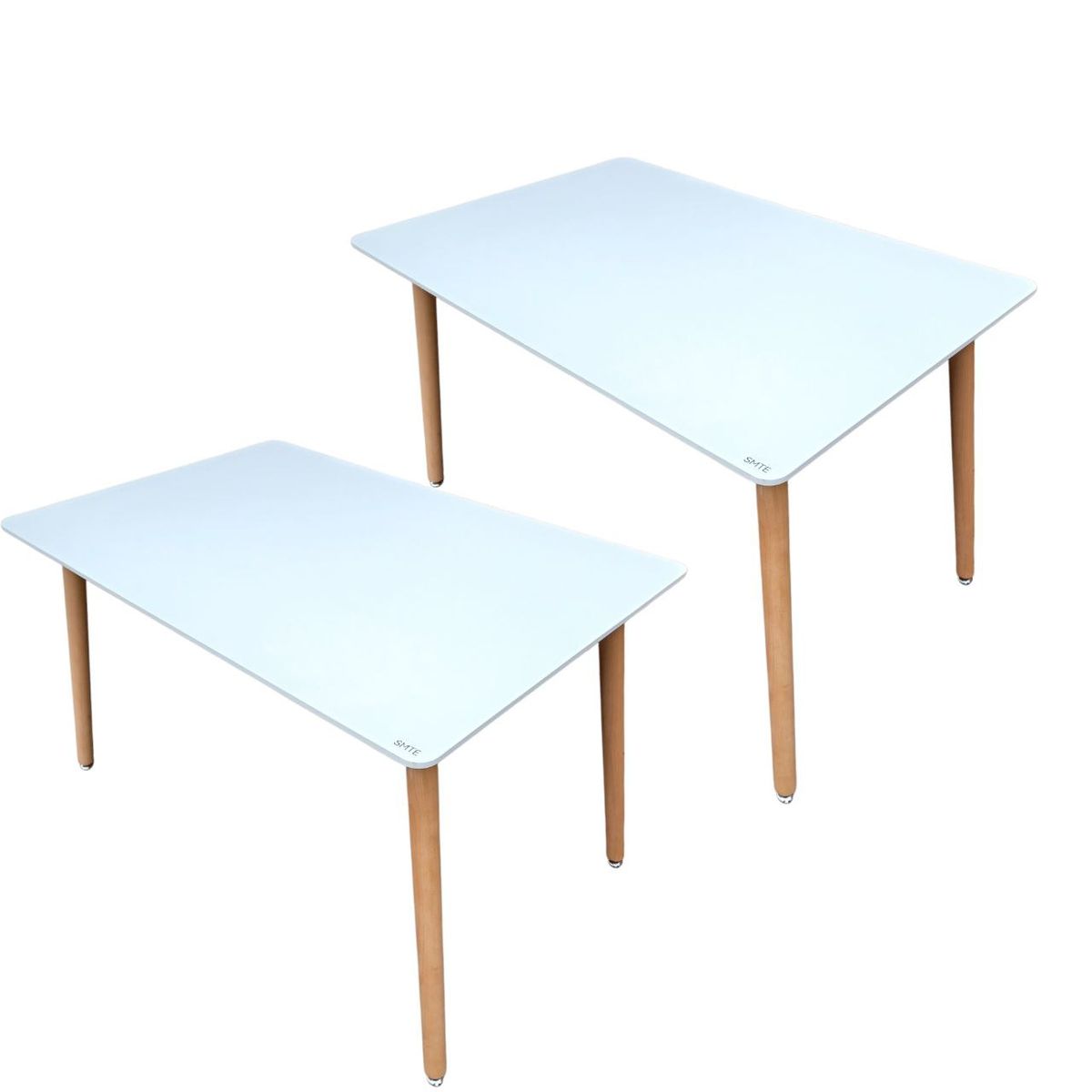 Set Of 2 - S-124T MDF Dining Table , Modern Tables - White