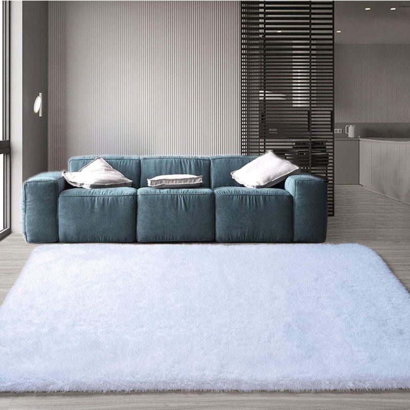 Fluffy Shaggy White Rug