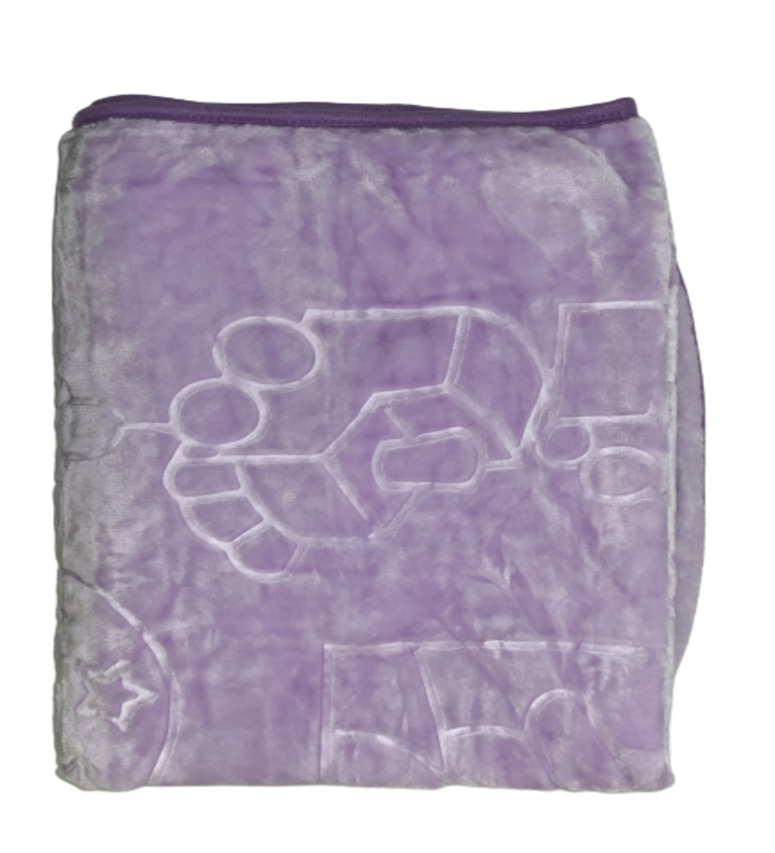 Single Ply Baby Mink Blanket Super Soft - Purple