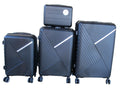 Unbreakable Travel Luggage 4 Piece Suitcases Spinner - Black
