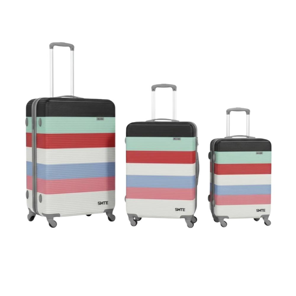 SMTE by Sastro 3-Piece ABS Suitcase Set (S/M/L) - Assorted Colour
