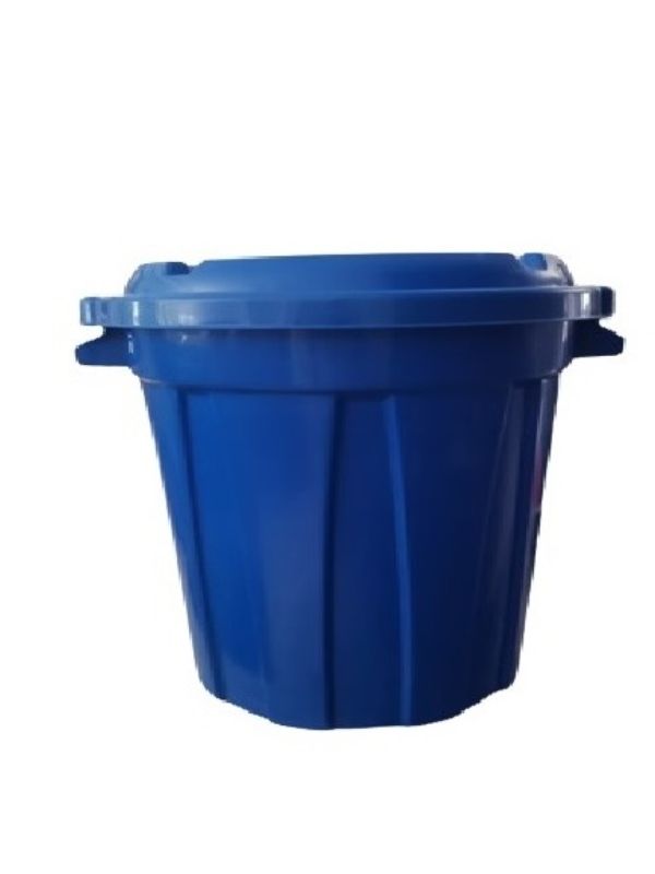 Refuse Bin / Round Dust Bin - 95L - Blue
