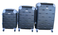 3 Piece Luggage Set - Black