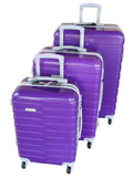 Mooistar Travel Luggage 3 Piece Suitcases Spinner - Purple