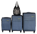 Galaxia 3-Piece Fabric Spinner Luggage Set with Tote Bag