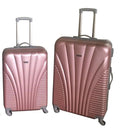 2 Piece Blue Star Luggage Set - Rose Gold