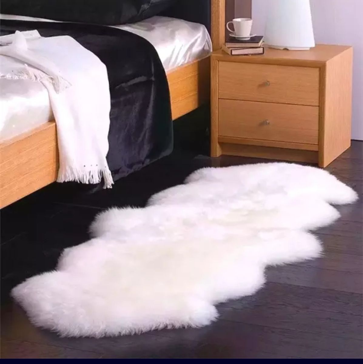 Fluffy Rug Carpet - White