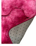 3 Piece Toilet Seat & Bathroom Mats Set - Pink