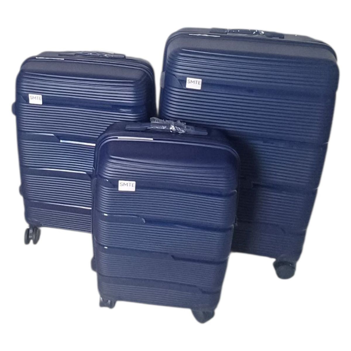 SMTE PP Hardshell Luggage Set - Dark Blue - 3-Piece