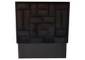 Justin Velvet Queen Headboard - Black