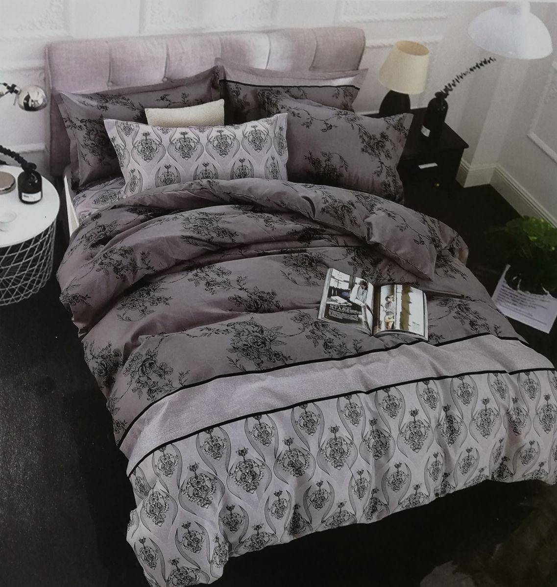 Flowered Design Duvet Cover Set