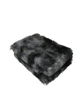 Soft Shaggy Rug - Black & Grey