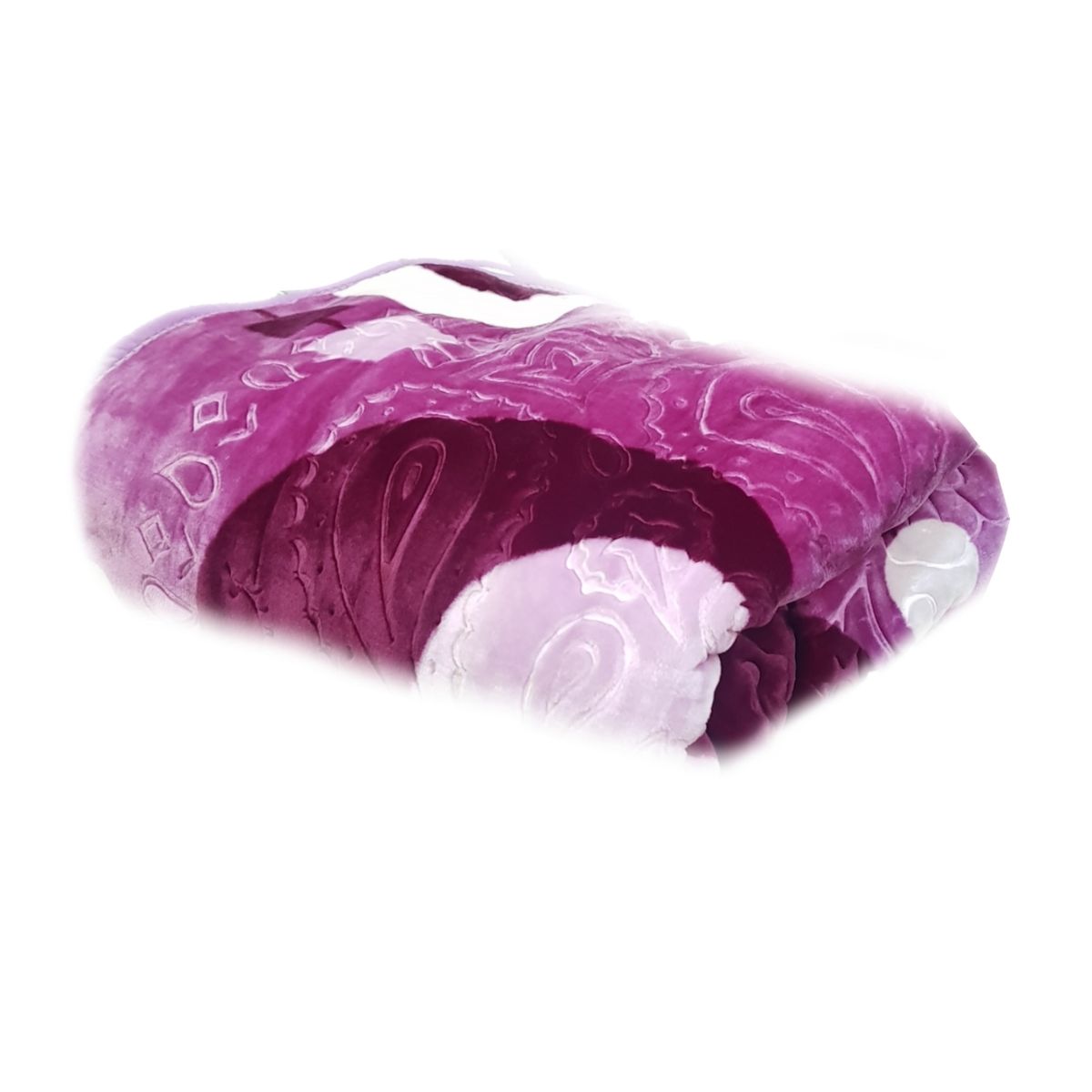 Warm Exclusive 2 in 1 Luxury Fleece Blanket For Winter - Violet