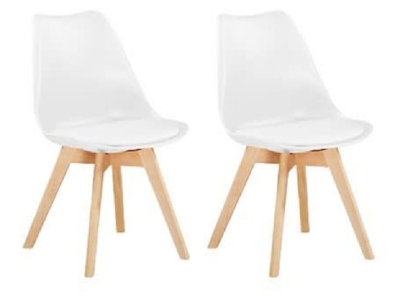 Dining Padded Chair - Set Of 2 - White