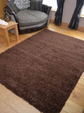 brown Shaggy Fluffy Carpets set of x2