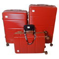 SMTE Galaxy G-4 Premium 4-Piece Hardshell Luggage Set - Vibrant Red