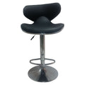 324 Bar Chair - Black with Chrome Base