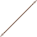 Dmart Expandable Curtain Rod With Twisted Cage Finial - 3m - Broze