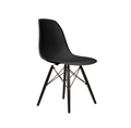 Modern Black Wooden Leg Chair