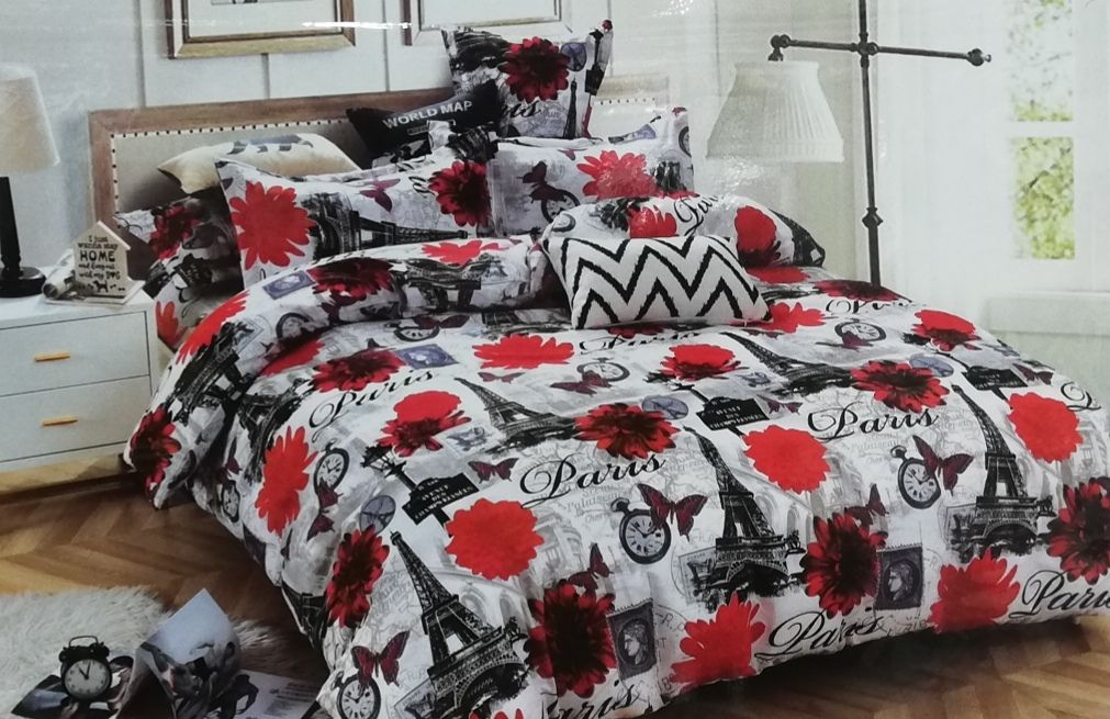 AbRed Eiffel Tower Duvet Cover Set