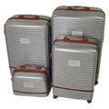 SMTE Galaxy G-5 Premium 4-Piece Hard-shell Luggage Set - Silver