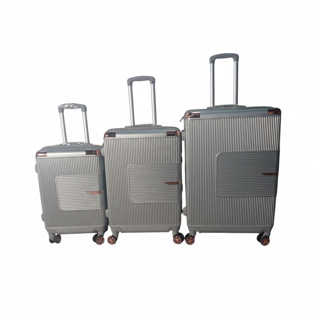 SMTE 3-Piece Suitcase Set - Model 158 - Silver