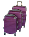 3 Piece 30 Inch Luggage Set - Purple