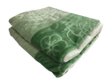 Queen Size mink Blanket Single PLY Two Tone Color - Dark Green