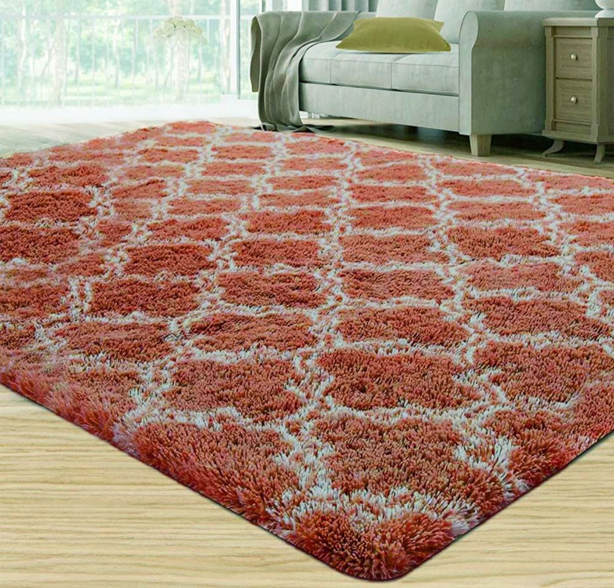 Exclusive Elite Premium Fluffy Carpet/Rug - Brown