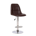 Chic Bucket Seat Bar Stool - Brown