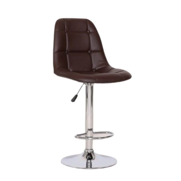 Chic Bucket Seat Bar Stool - Brown