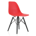 Pre Assembled - Modern Wooden Leg Chair - Red